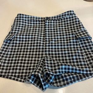 plaid shorts